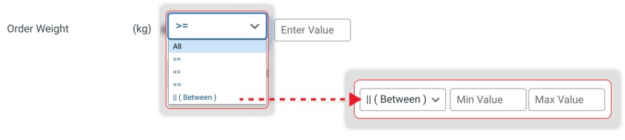 Hide Shipping Methods based on Order Weight