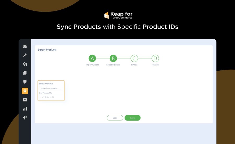 Sync Products with Specific Product IDs Feature