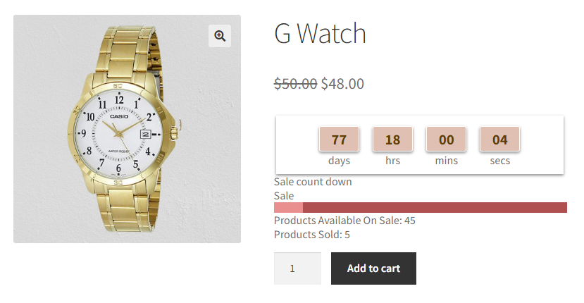 Display Countdown Timer on the Product and Shop Page