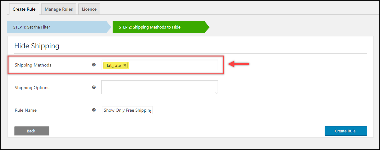 Hide WooCommerce Shipping Methods Plugin Select Flat Rate