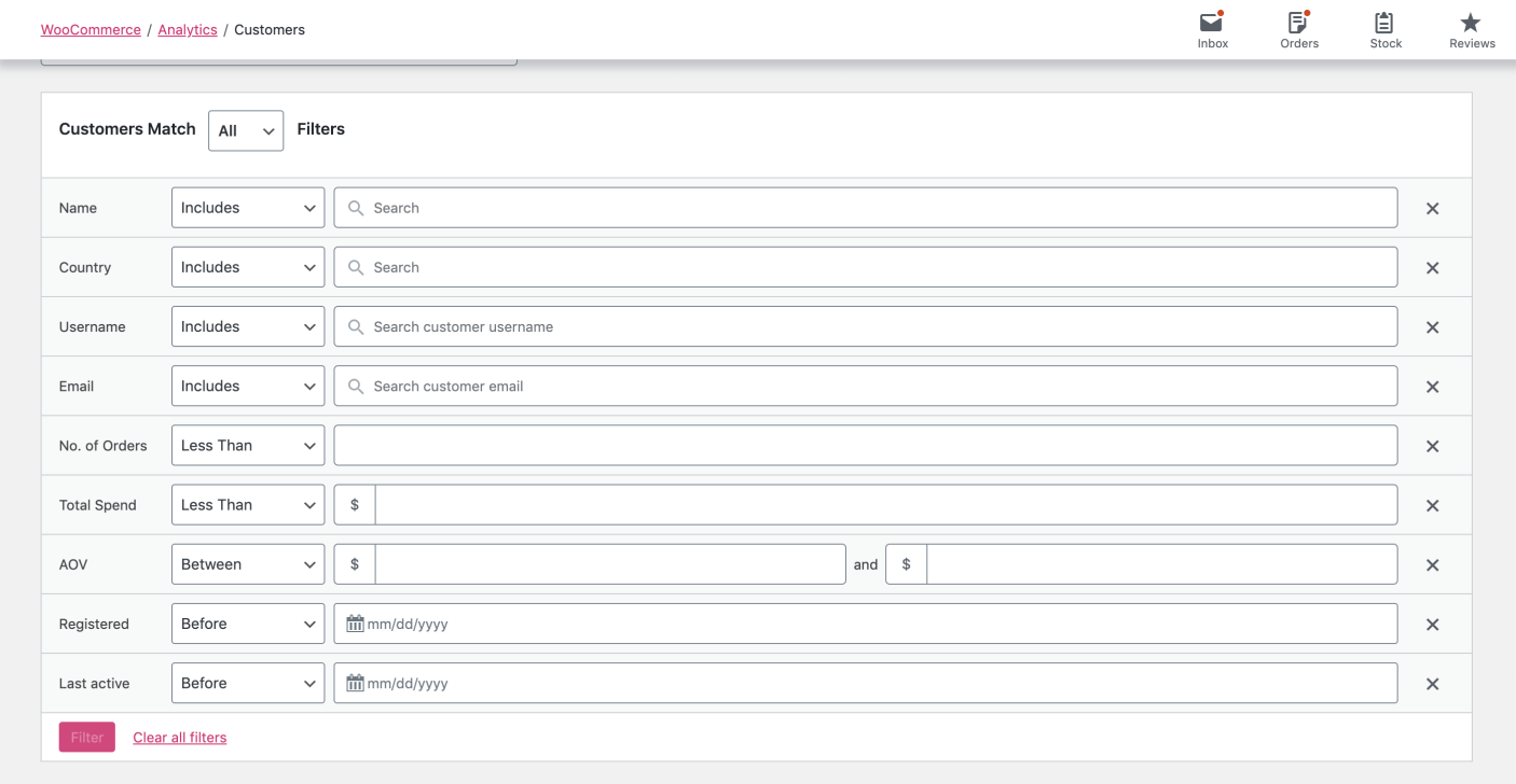 Customers Report Documentation - WooCommerce