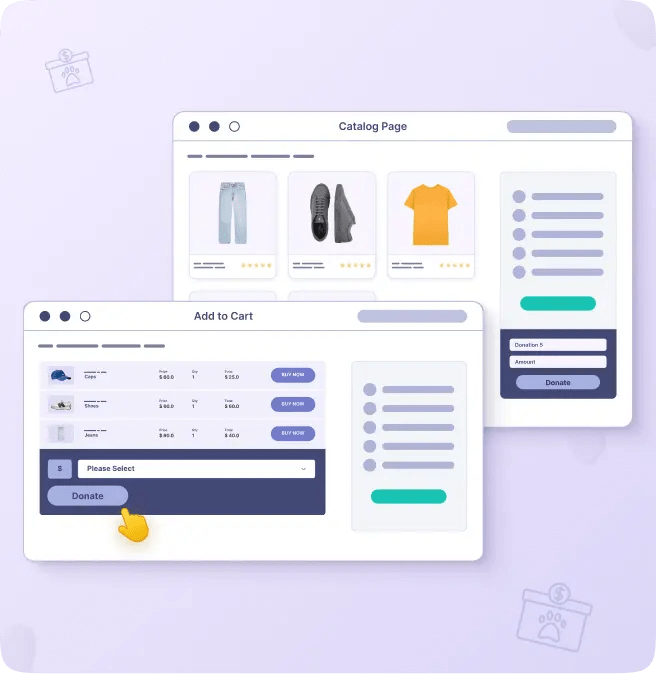 Display Donation Options Anywhere