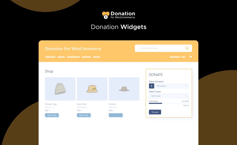 Donation Widgets Feature