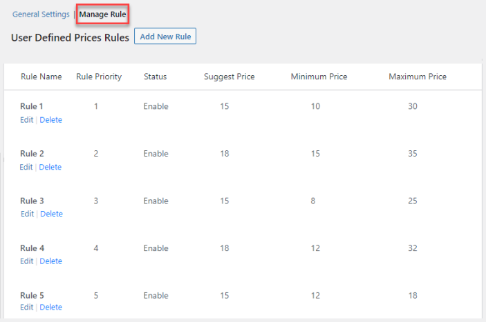 WooCommerce user defined pricing