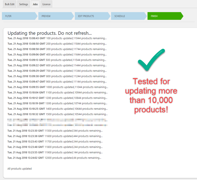 Tested for 10,000+ WooCommerce Products