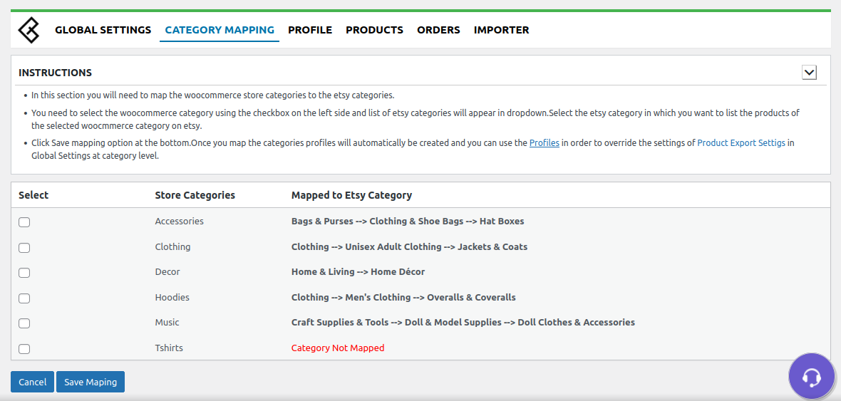 Etsy-Category-Mapping