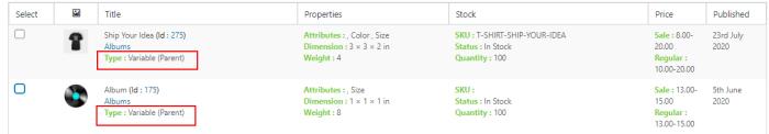 Bulk Edit Products, Prices and Attributes |  Simple-products-after-changing-them-to-Variable-Products