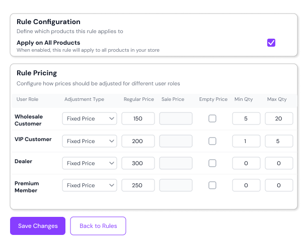 Manage Role-Based Pricing in Bulk