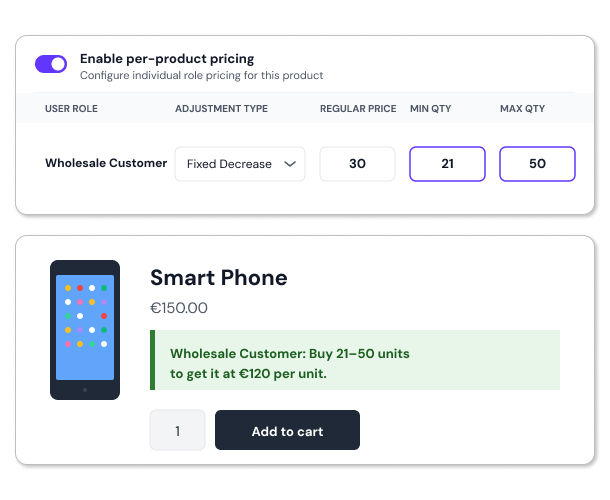 Offer Quantity-Based Pricing for User Roles