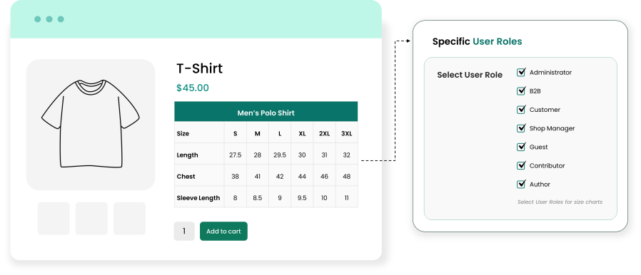WooCommerce Size Chart