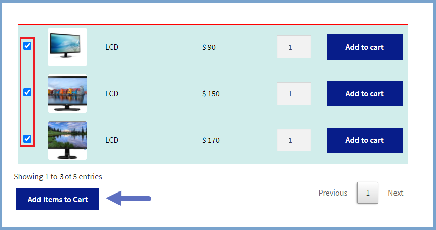 WooCommerce Variation Table