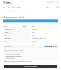 Manage Payment Methods — Subscriptions Documentation - WooCommerce