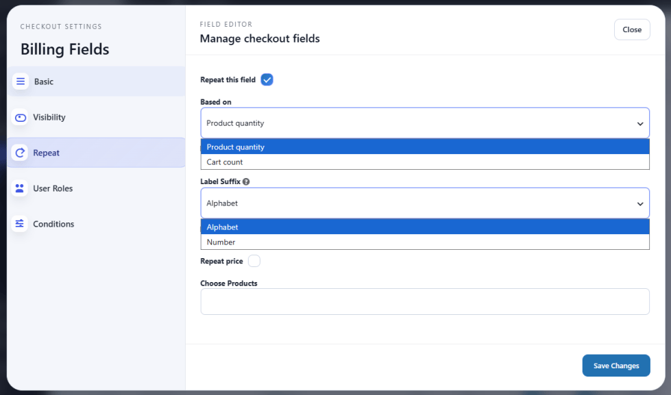 Option Manager for Select/Radio/Multiselect/Checkbox Group