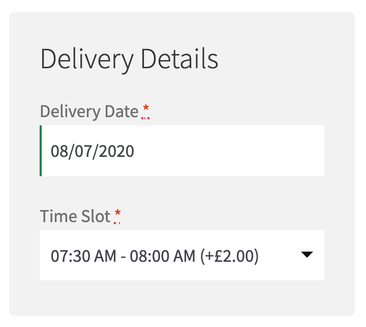 Delivery and Collection Date and Time at WooCommerce Checkout