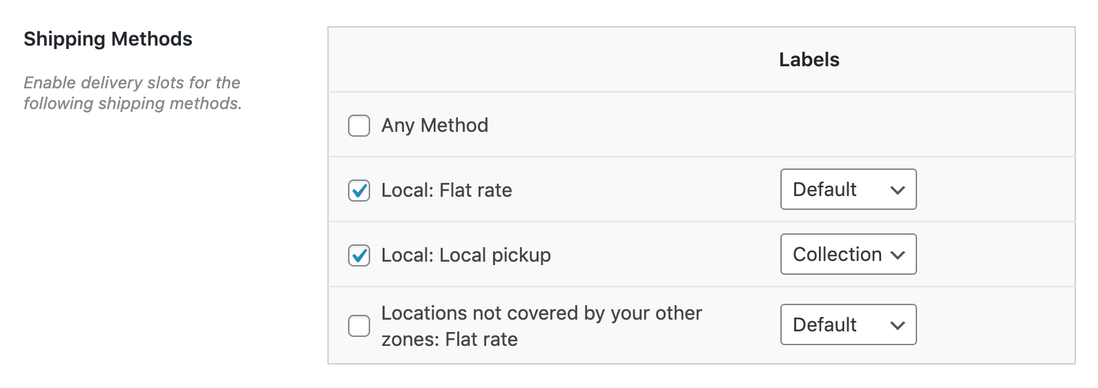 Delivery date and time based on shipping method in WooCommerce