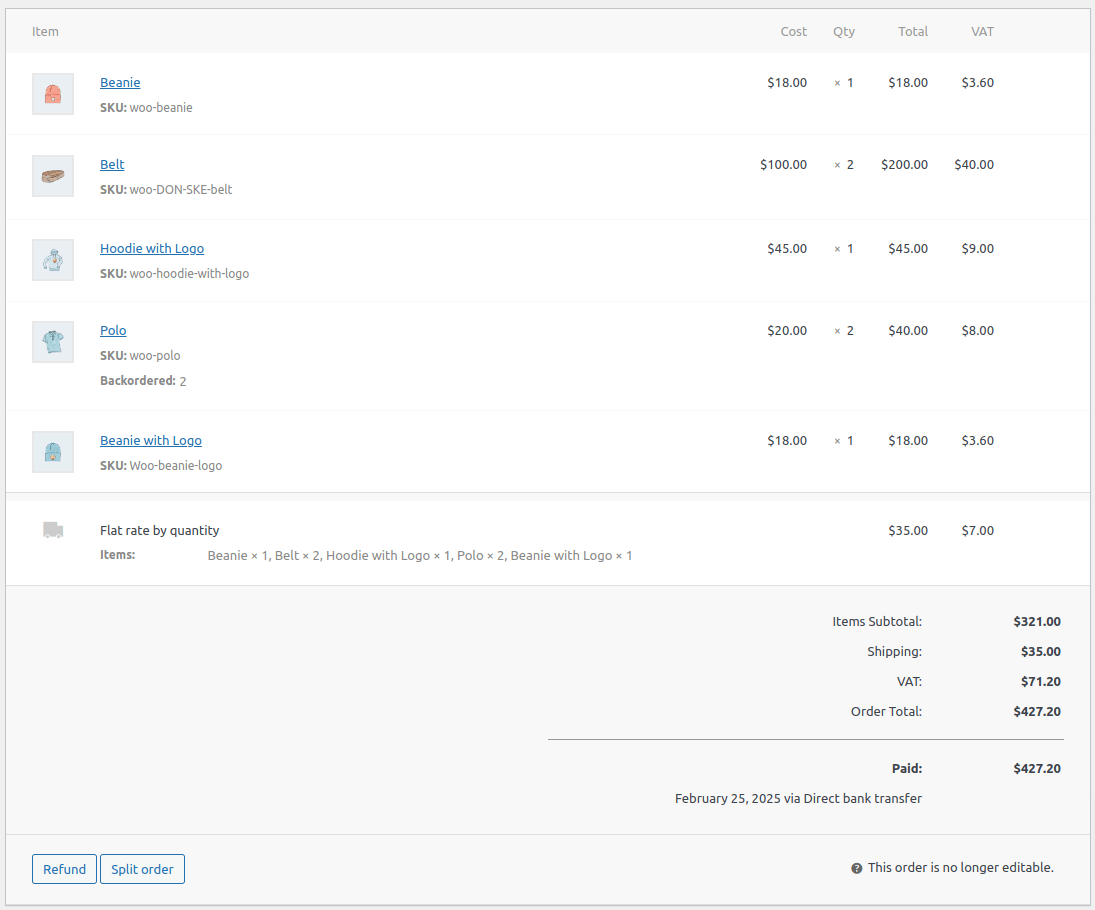 Split Orders Documentation - WooCommerce