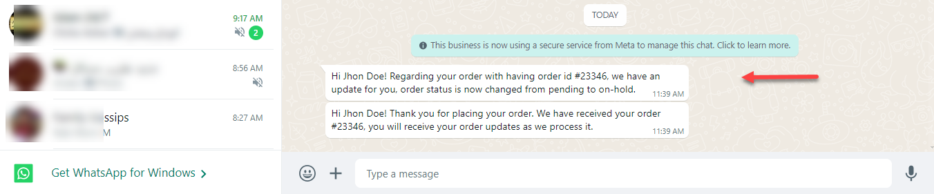 Customers will Receive Notification Upon Order Confirmation
