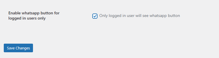 Enable for Logged-In Users Only