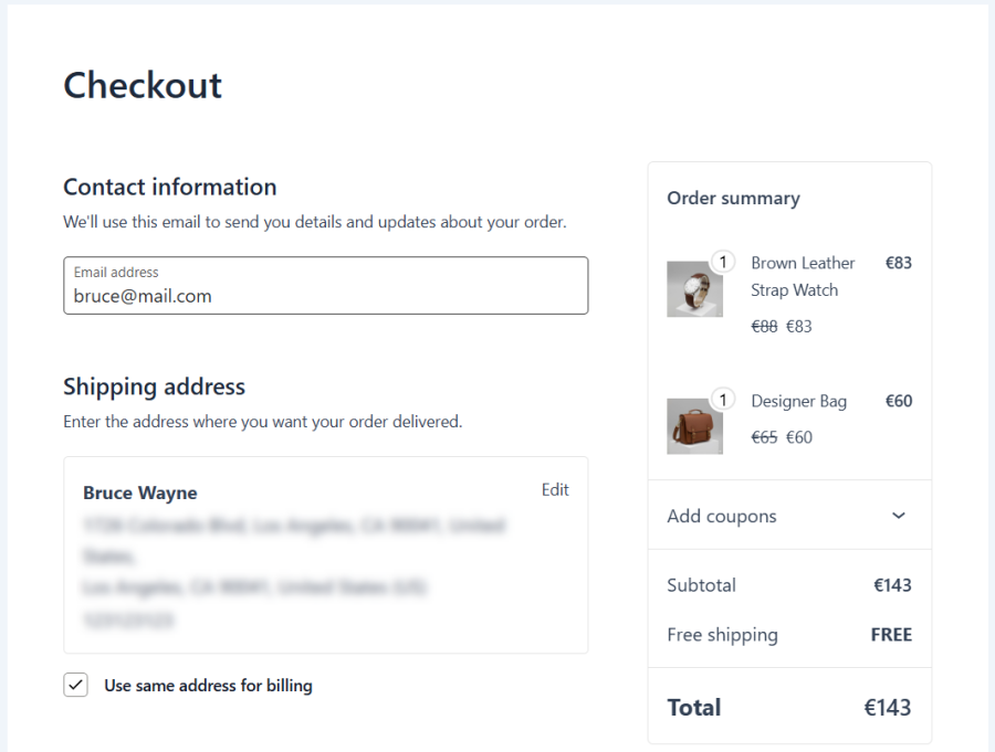 Pay in User-Selected Currency