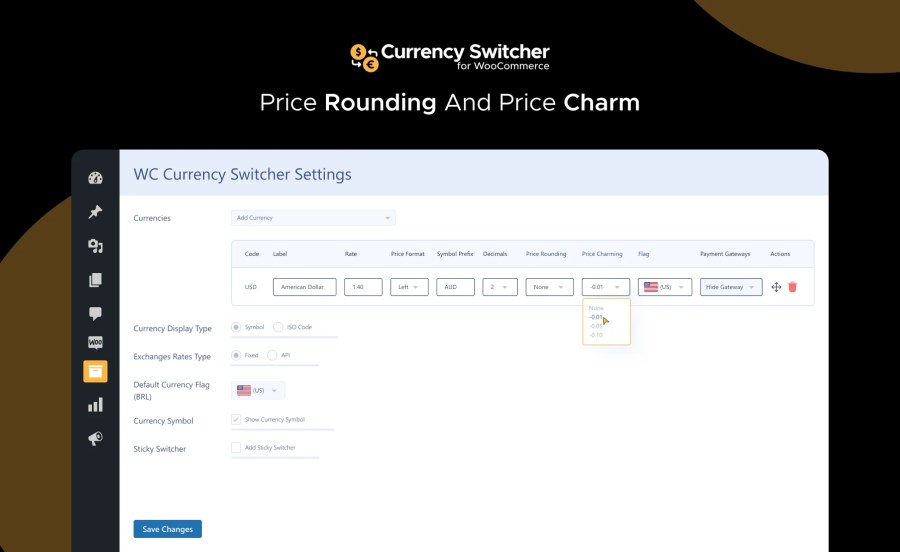 Price Rounding and Price Charm Feature