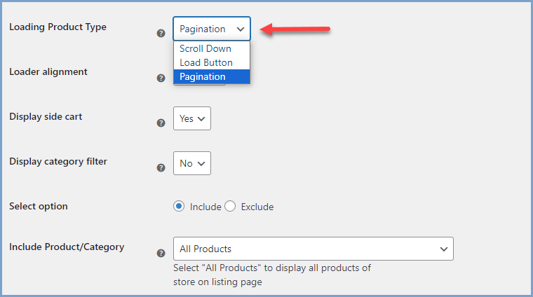 Multiple Product loading options