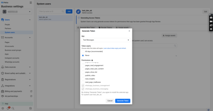 Creating a Permanent Access Token