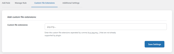 Custom File Extension