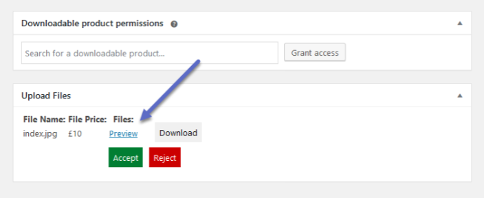 If customers upload the file from the cart or checkout page, then the uploaded file will be displayed at the bottom of each order in the Upload File section.