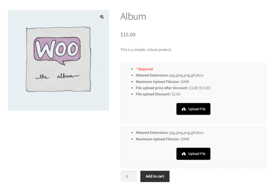 Let Customers Upload Multiple Files for a Single Product