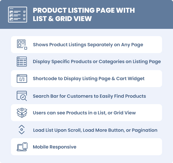 WooCommerce Product Listing Page