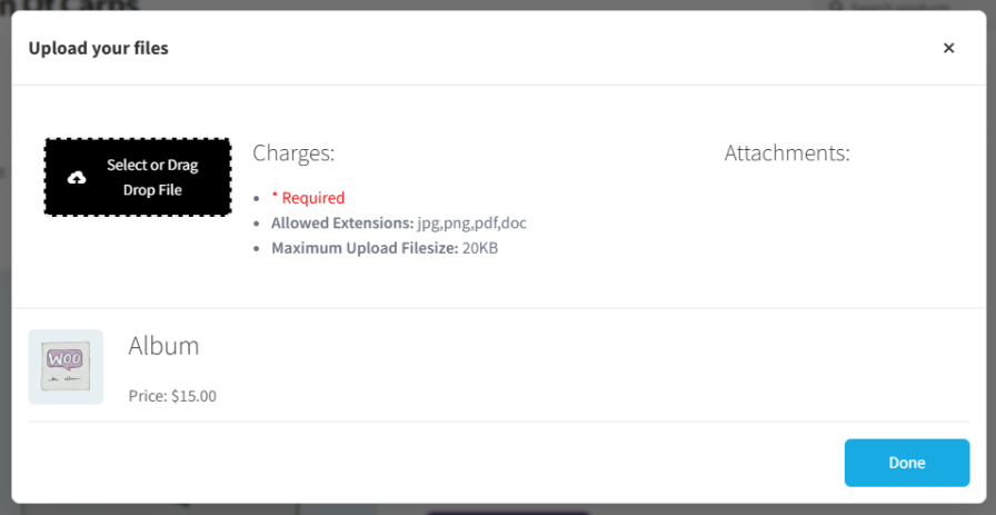 Upload Multiple Files via Pop-Up