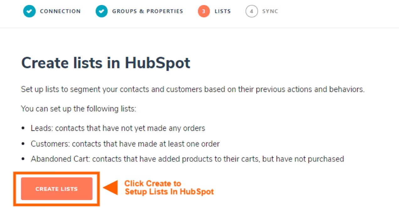 create lists in HubSpot