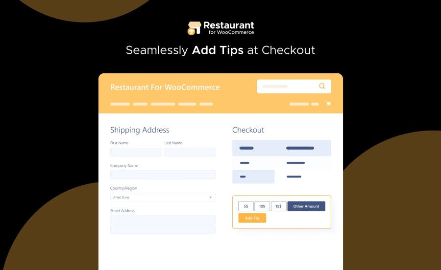 Seamlessly Add Tips at Checkout Feature