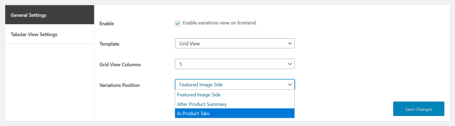 smart bulk variations general settings