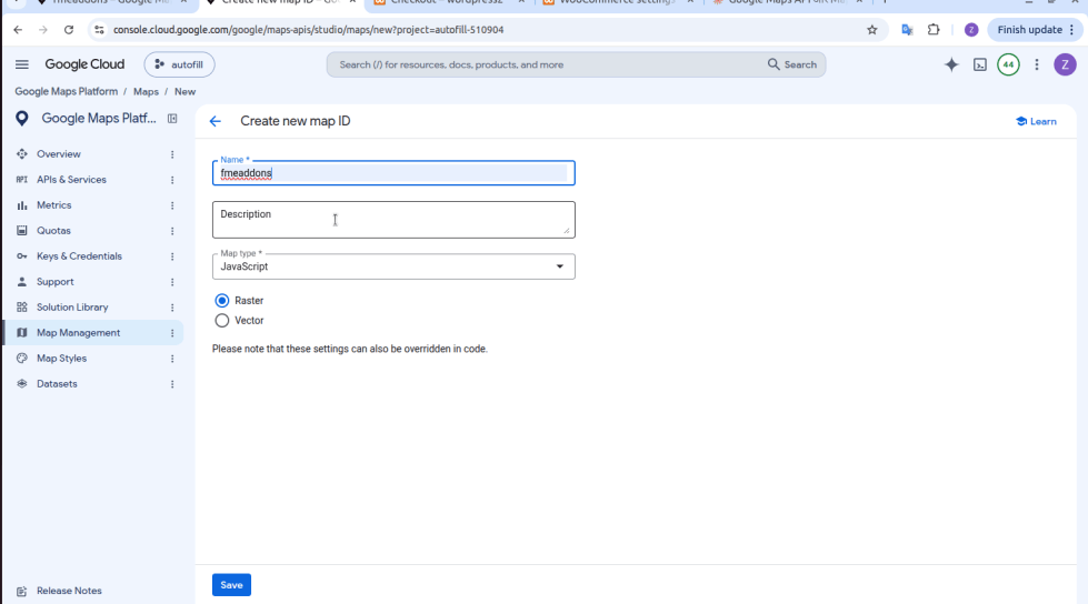 Create the Map ID