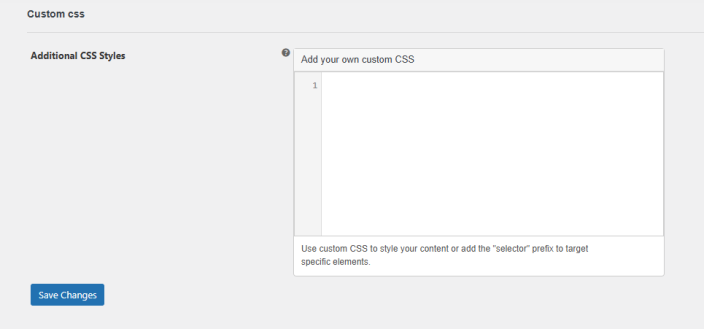 Custom CSS