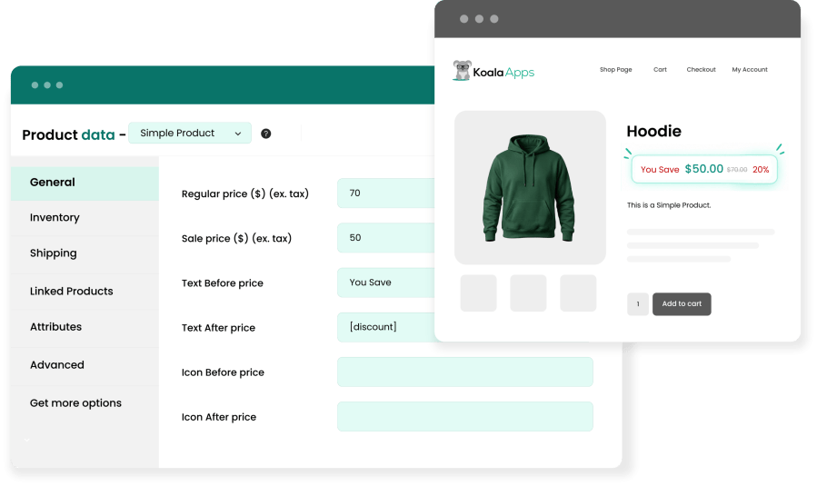 Price Text for WooCommerce