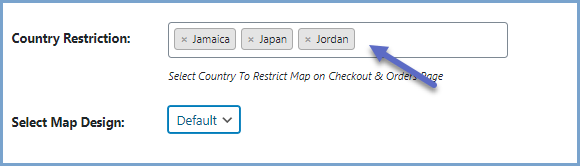 Map Restriction for Specific Countries 
