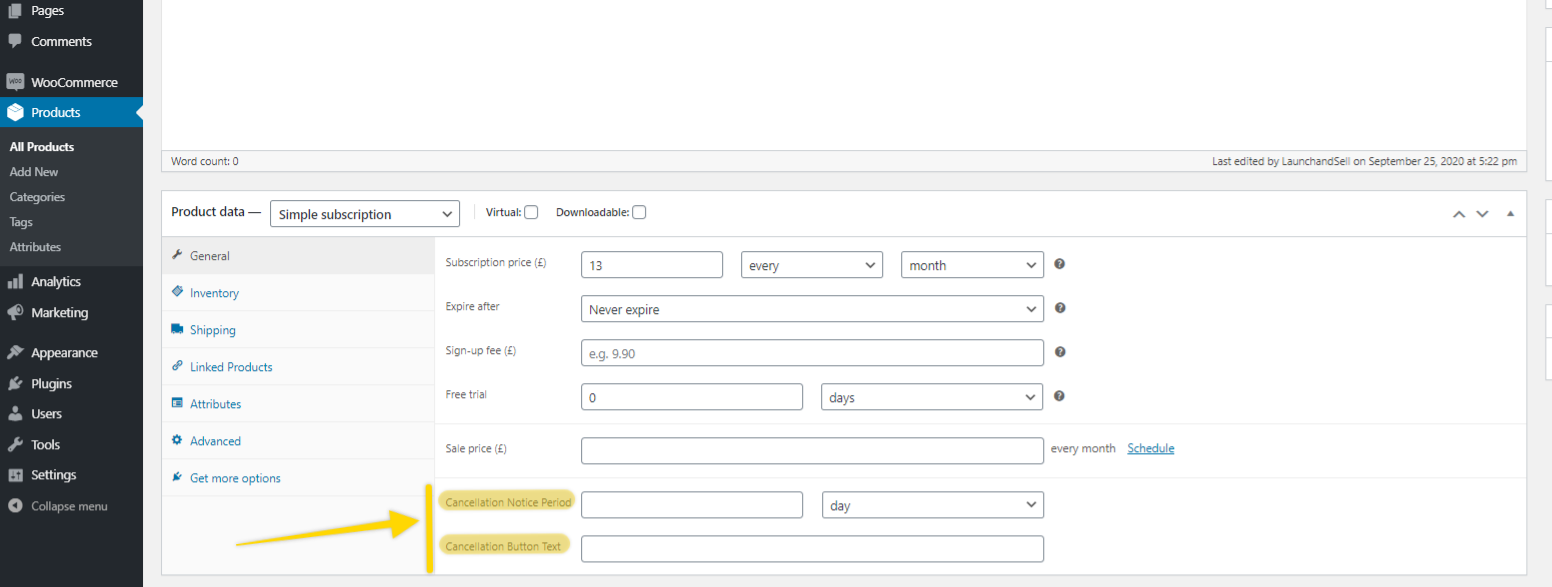 Cancellation Notice For WooCommerce Subscriptions Documentation ...