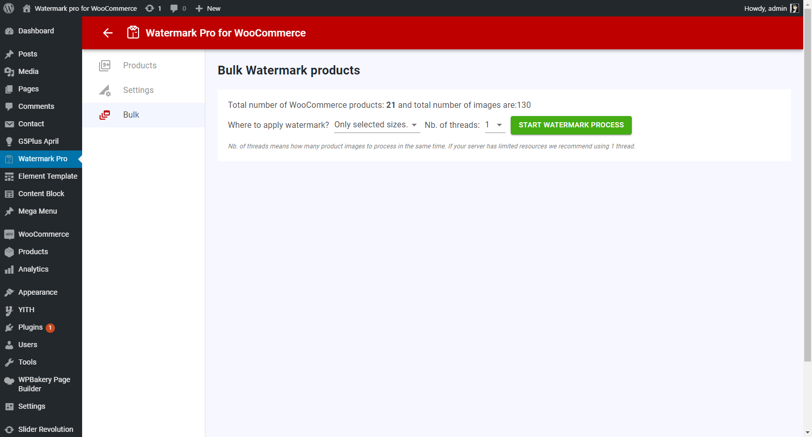 watermark pro for woocommerce