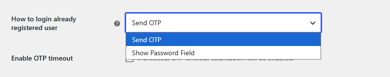 Choose How Returning Users Log In