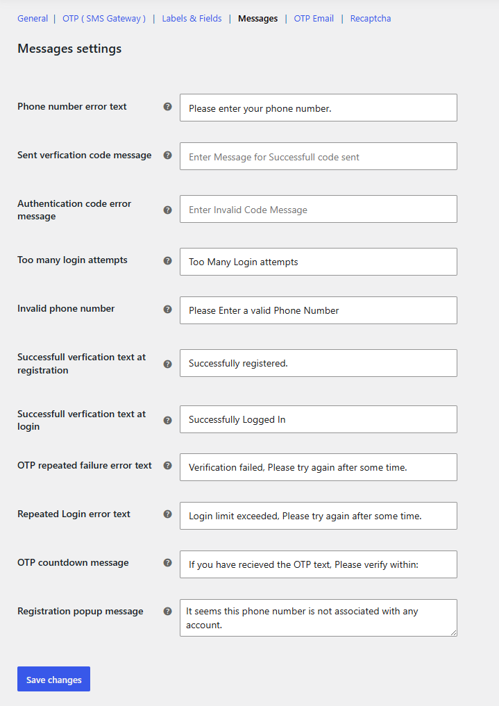 Customize Every System Message