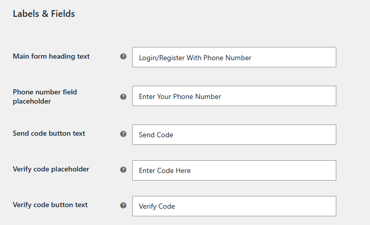 Customize Labels, Fields, and Colors