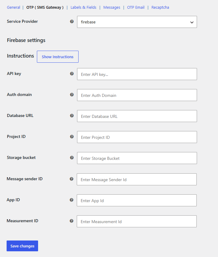 Firebase Messaging Gateways