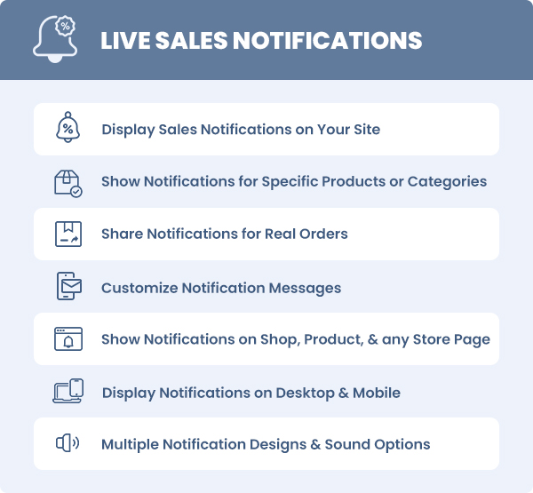 WooCommerce Live Sales Notifications