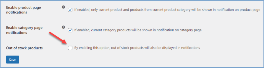Notifications for Out-of-Stock Products