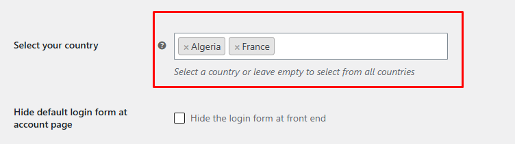 Restrict Login to Specific Countries