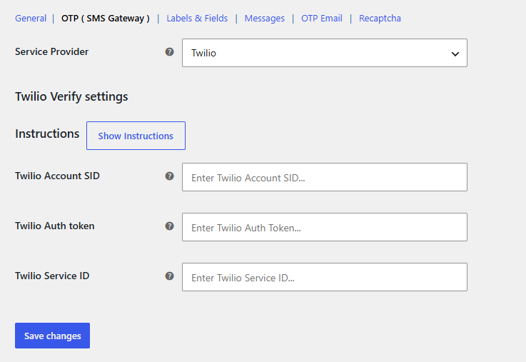 Twilio Messaging Gateways