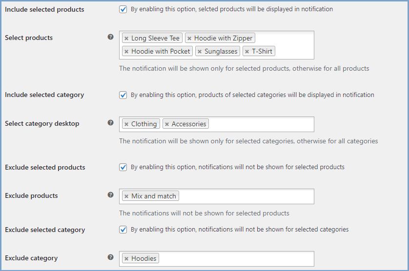 Enable Sales Notifications for Specific Products & Categories