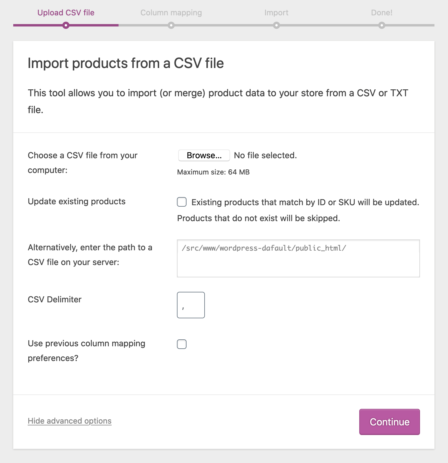 how do i export a csv file from automotive expert program